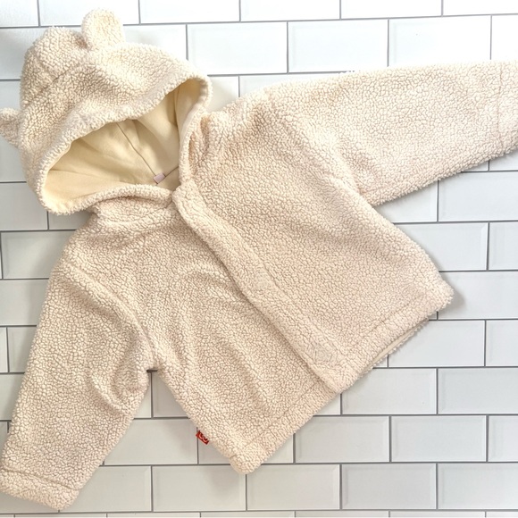 12-18🧲 Magnificent Baby Magnetic Me Baby Smart Little Bear Fleece Hooded Jacket - Picture 1 of 8
